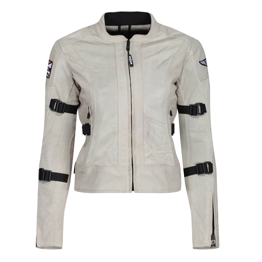 Image of Motogirl Jodie Mesh Jacket Natural Size 2XL EN