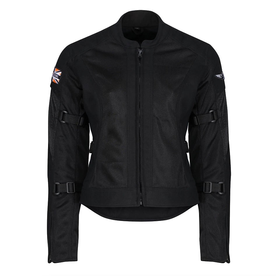 Image of Motogirl Jodie Mesh Schwarz Jacke Größe XL