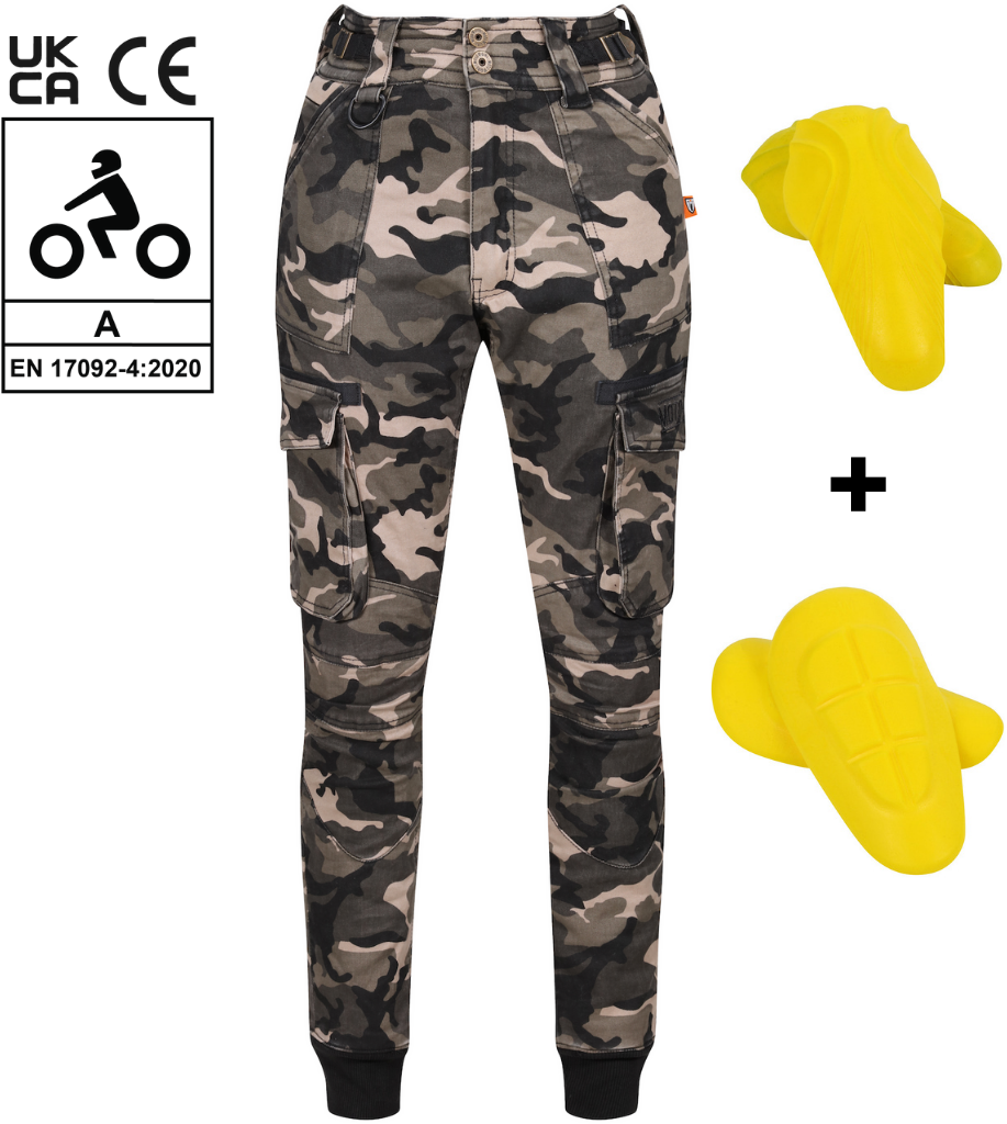 Image of Motogirl Lara Camo Cargo Talla 2XL