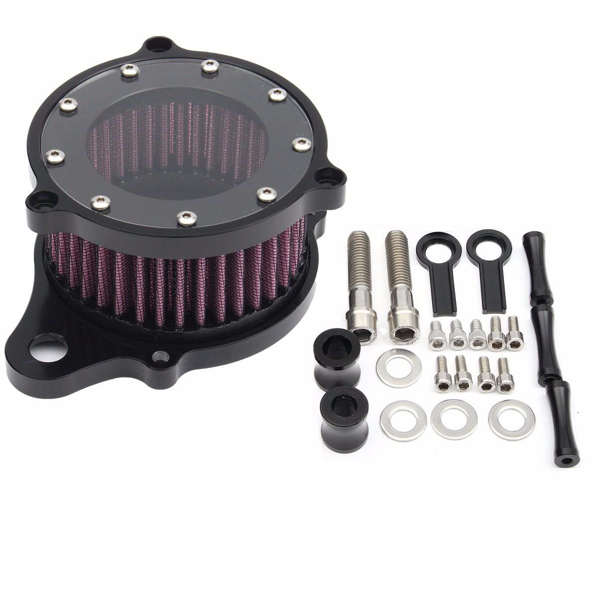 Image of Motorcycle Air Cleaner Intake Filter System Aluminum For Harley-Davidson Sports XL 883 1200 2004 2005 2006 2007 2008 200