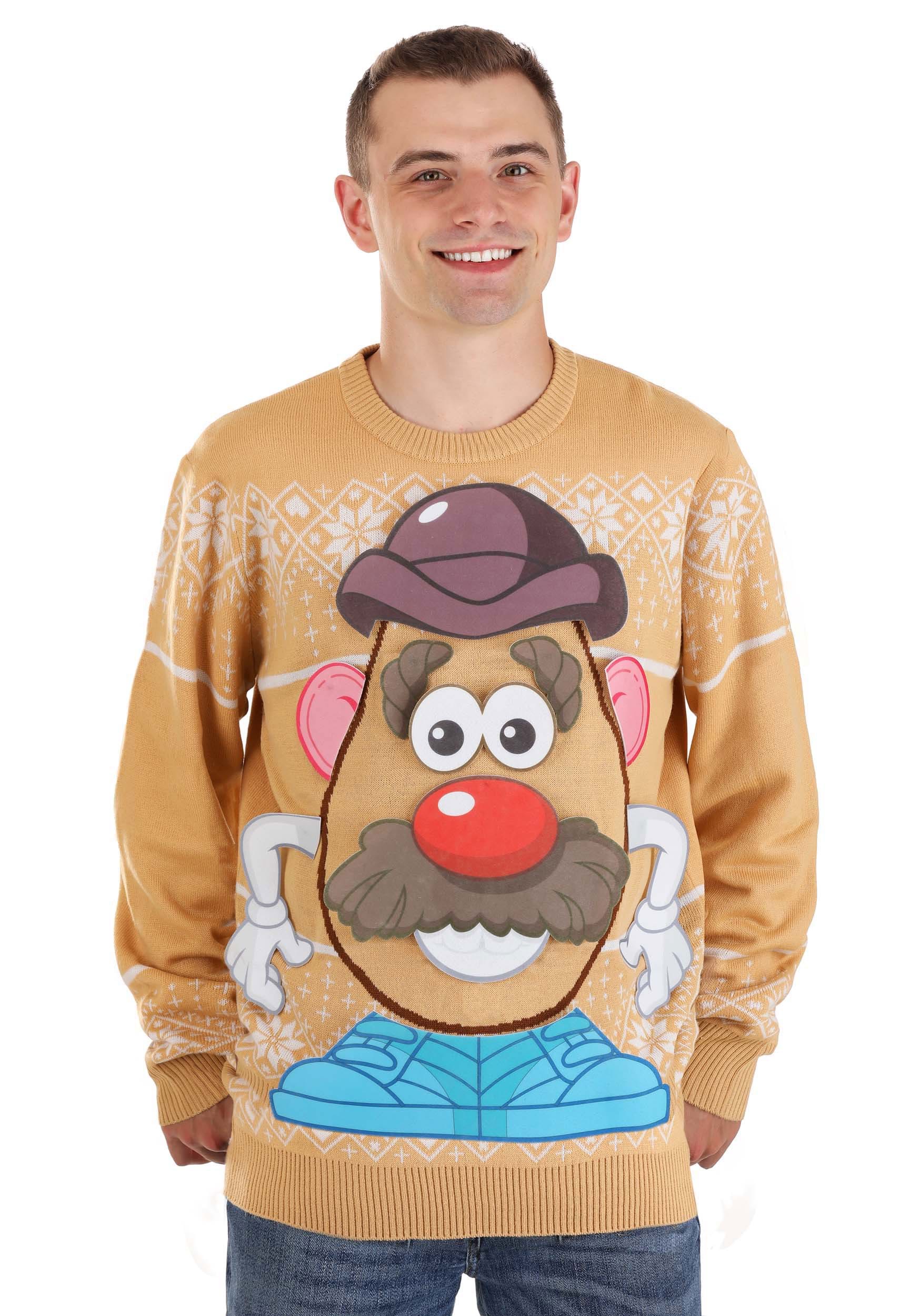 Image of Mr Potato Head Adult Sweater ID FUN3968AD-2X