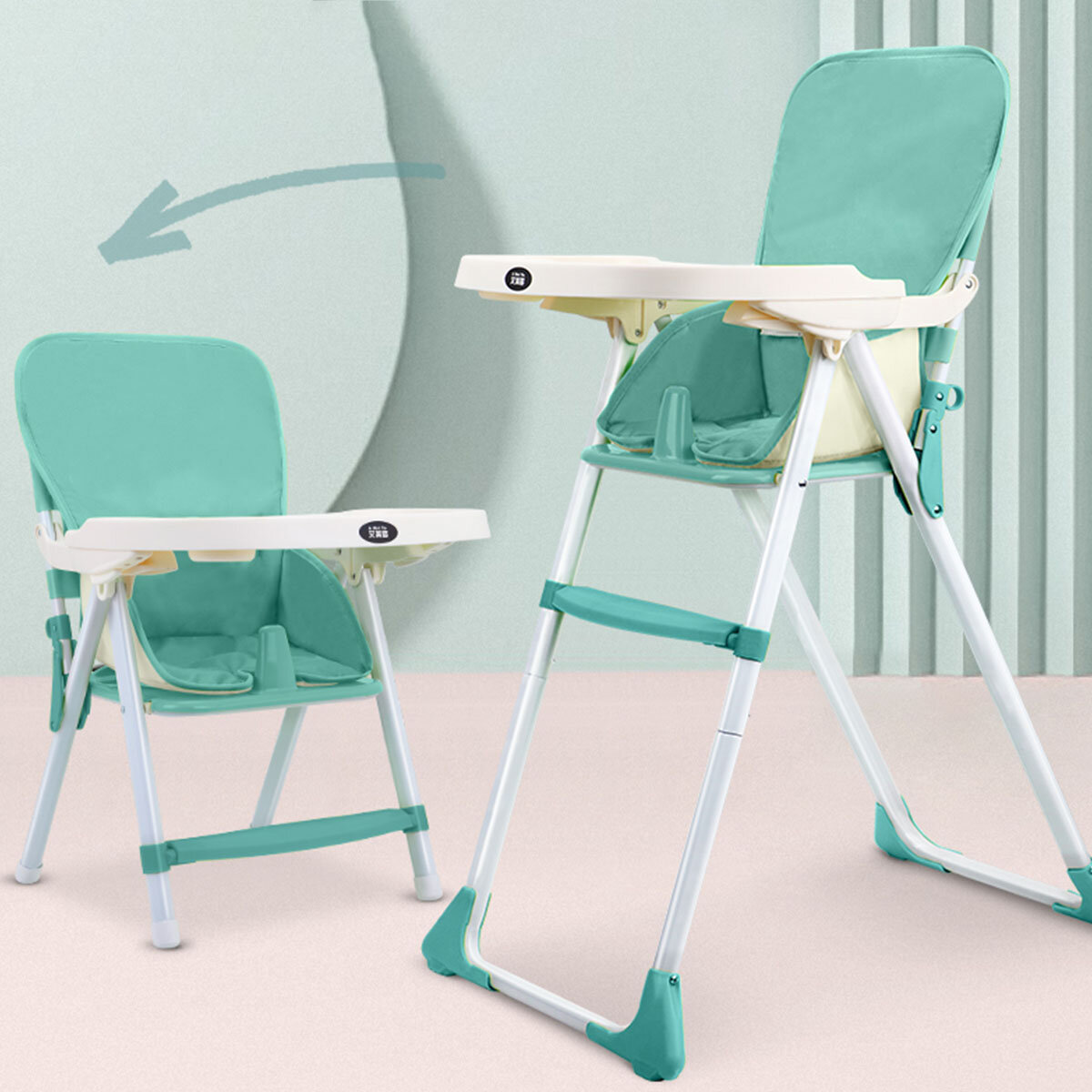 Image of Multi-function New Style Portable Folding Baby Dining Chair Babies Toddler Booster Seat Kids Food Eating Chair