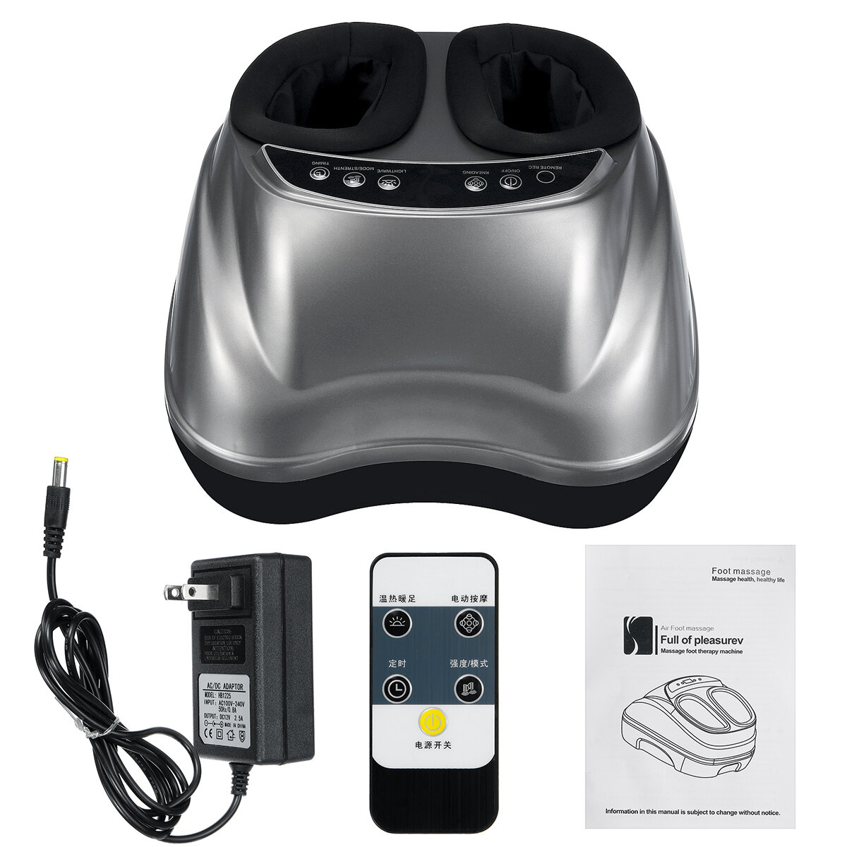 Image of Multifunctional Electric Foot Massage Heating Therapy Muscle Stimulator Massager W/ Remote Control