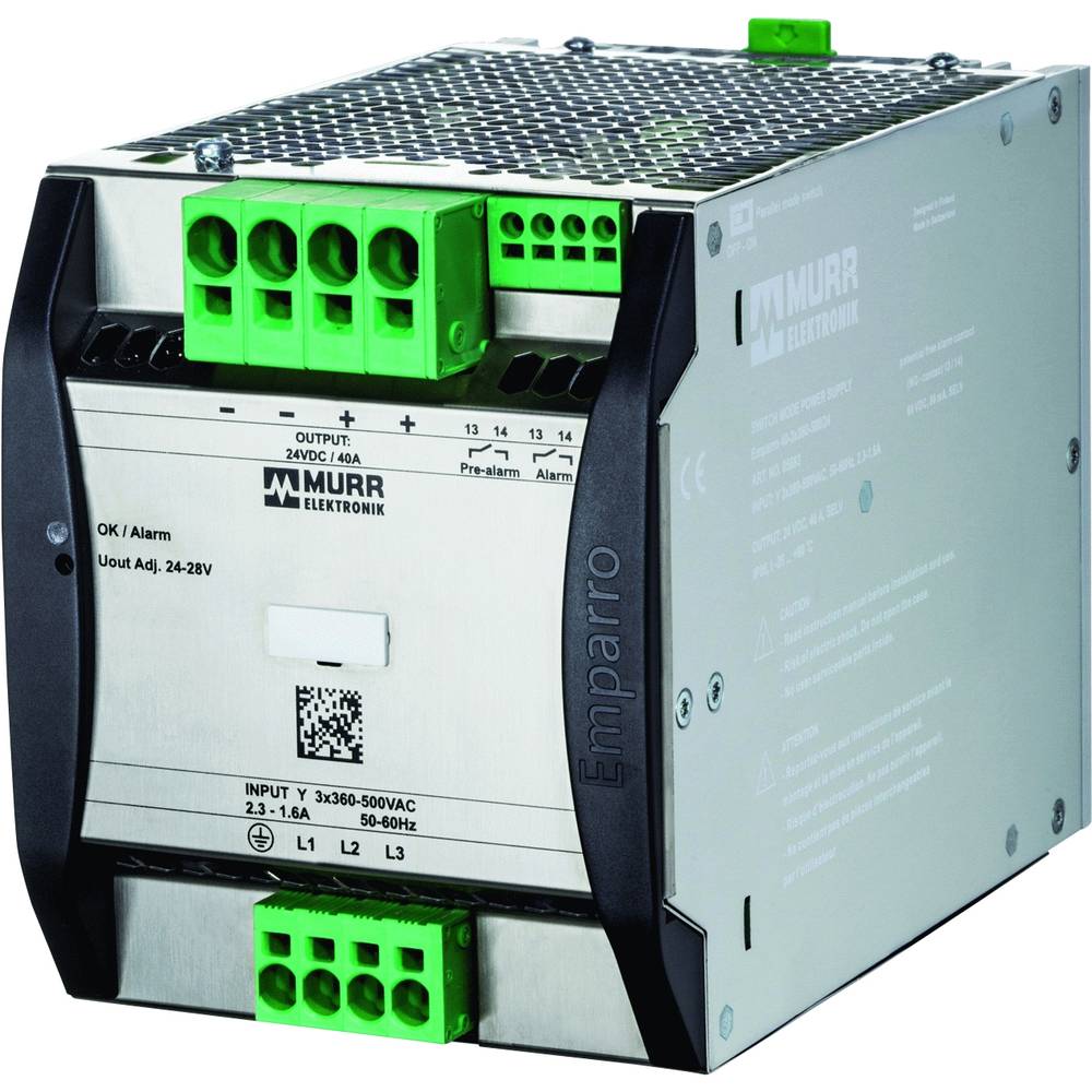 Image of Murrelektronik Rail mounted PSU (DIN) 28 V DC 48 A No of outputs:1 x Content 1 pc(s)