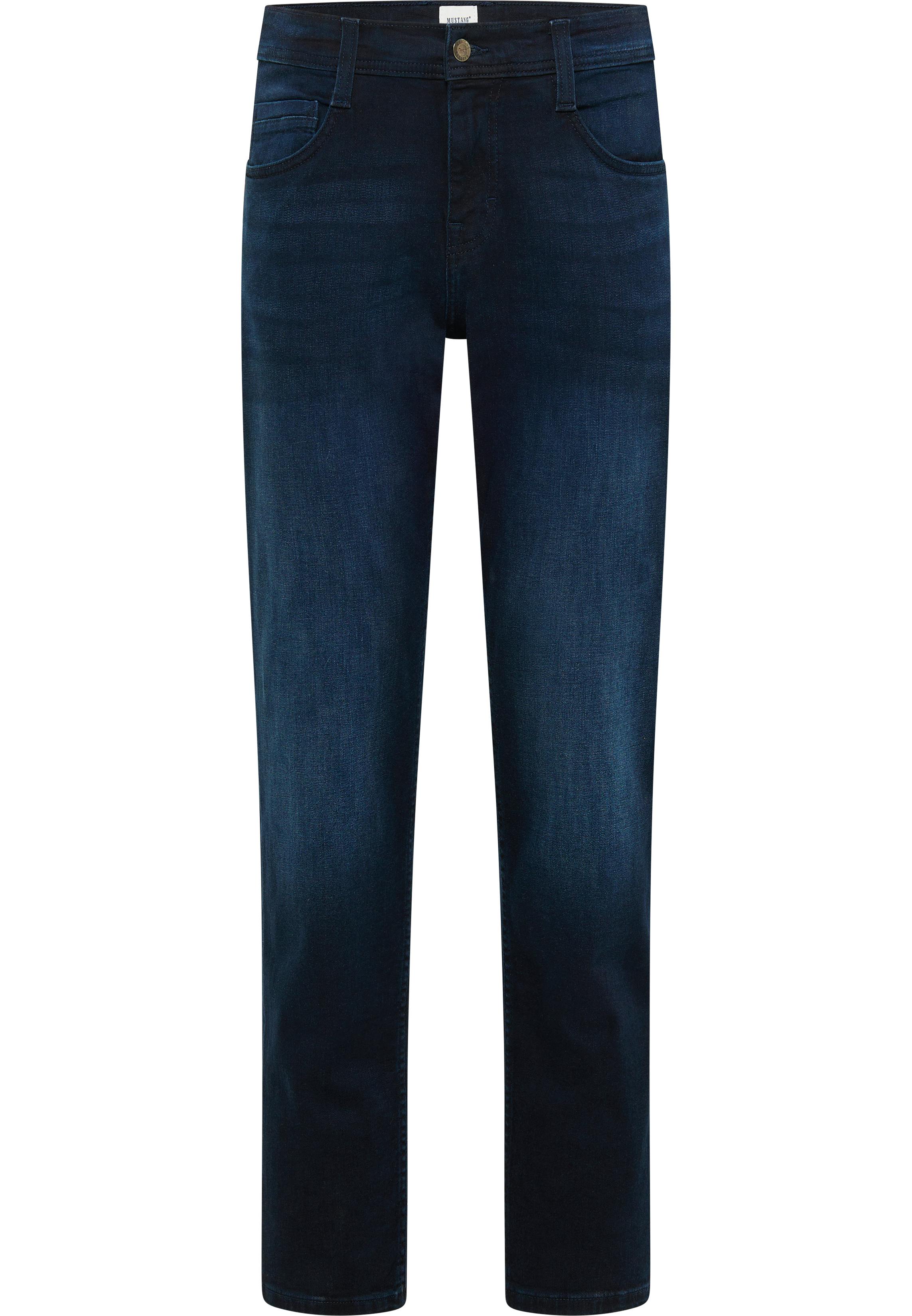 Image of Mustang Jeans Denver Straight Fit dark blue extra lang