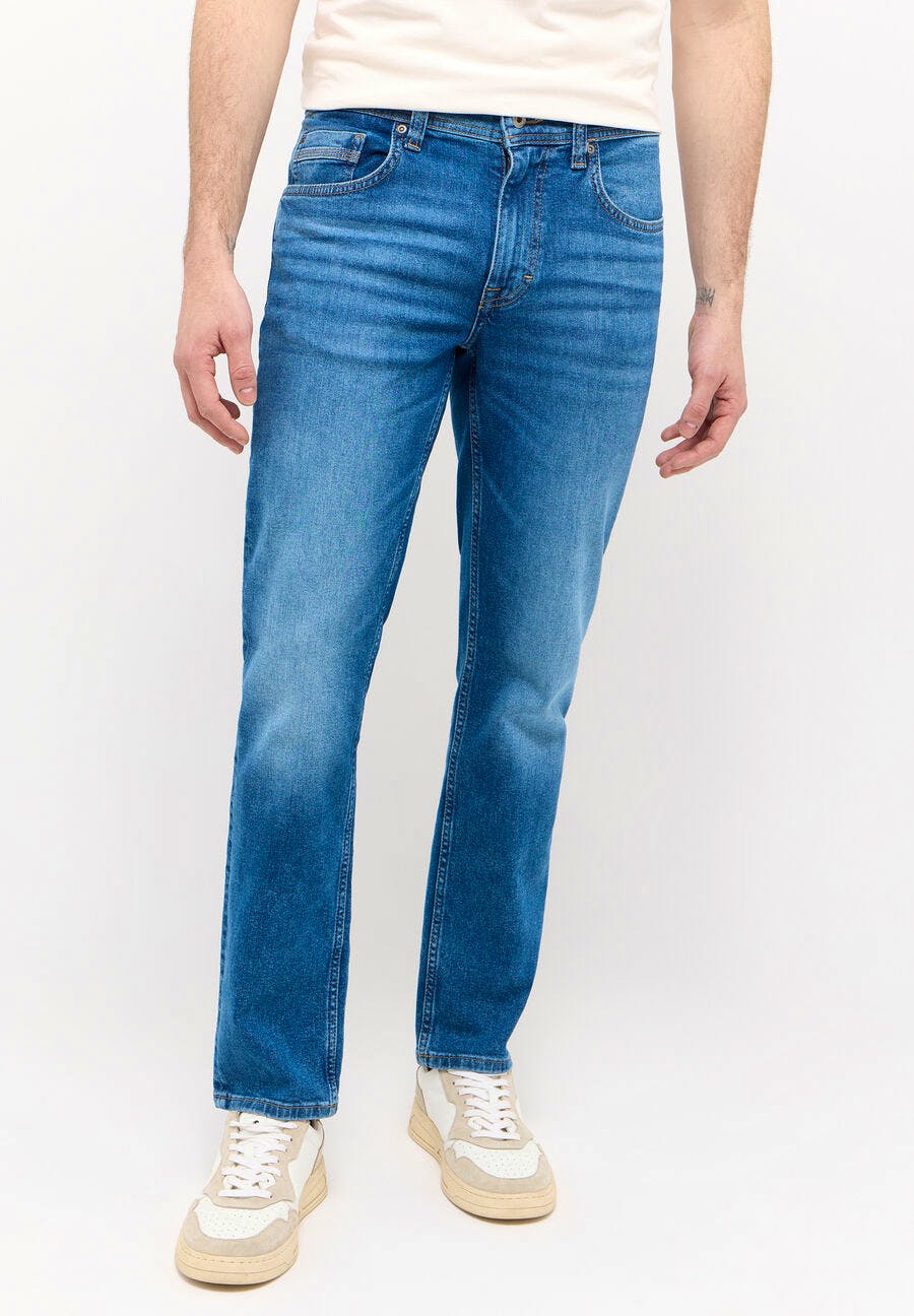 Image of Mustang Jeans Washington Straight Fit dusk blue washed extra lang