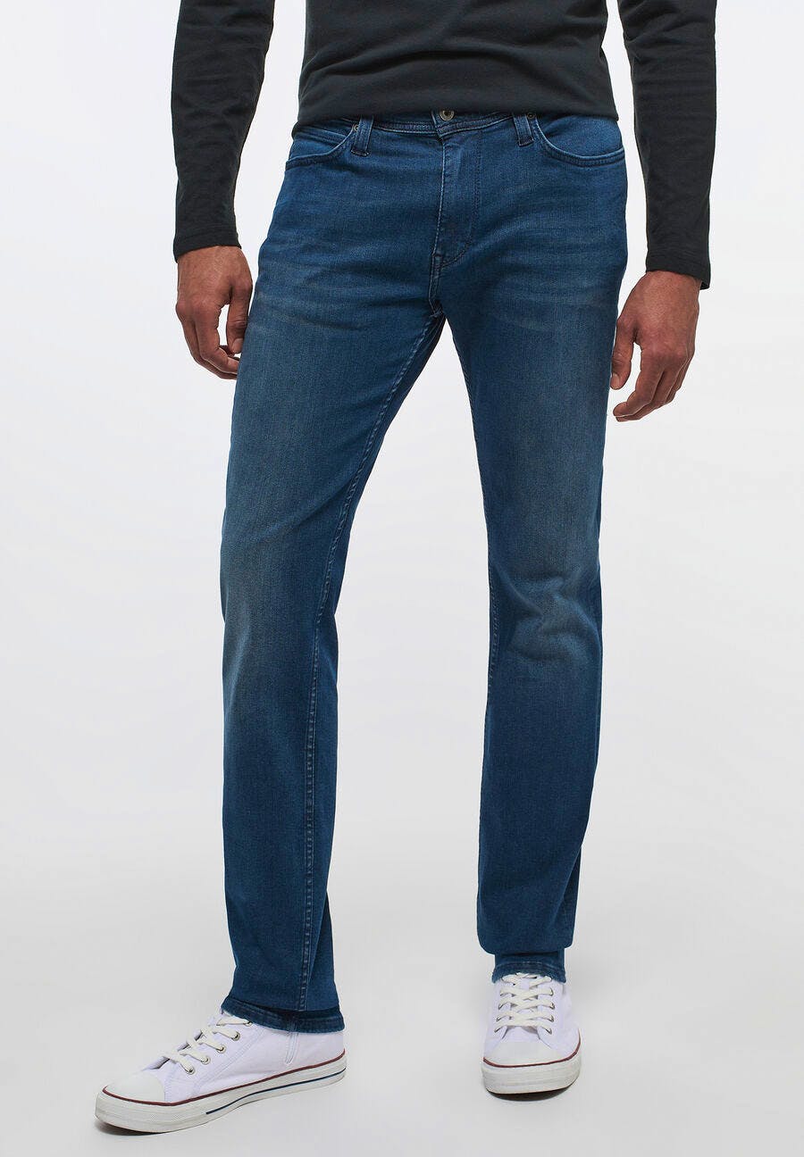 Image of Mustang Vegas Jeans Slim Fit ink blue used extra lang