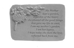 Image of My mother kept a garden Engraved Stone