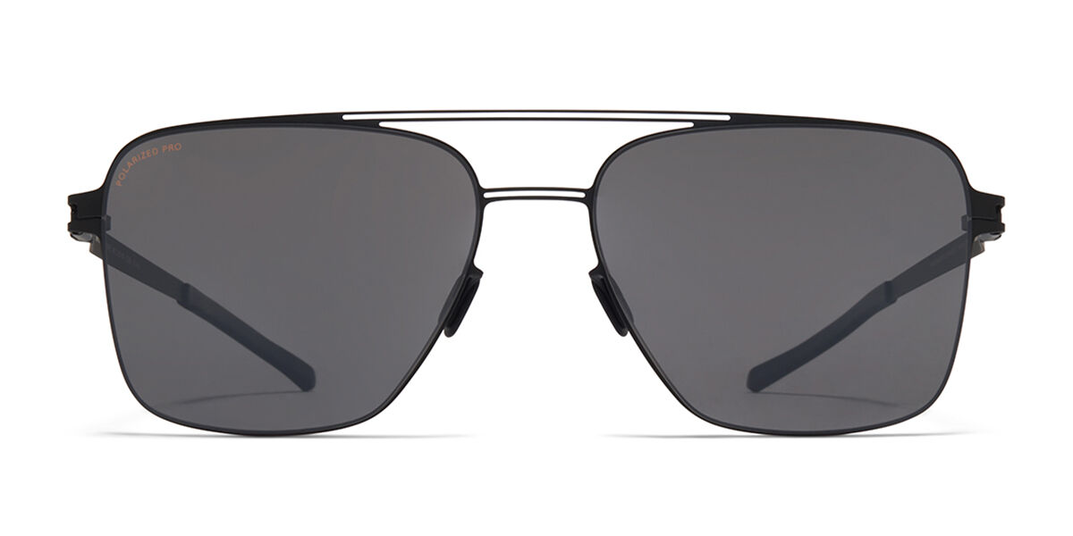 Image of Mykita Bernie Polarized 363 56 Lunettes De Soleil Homme Noires FR