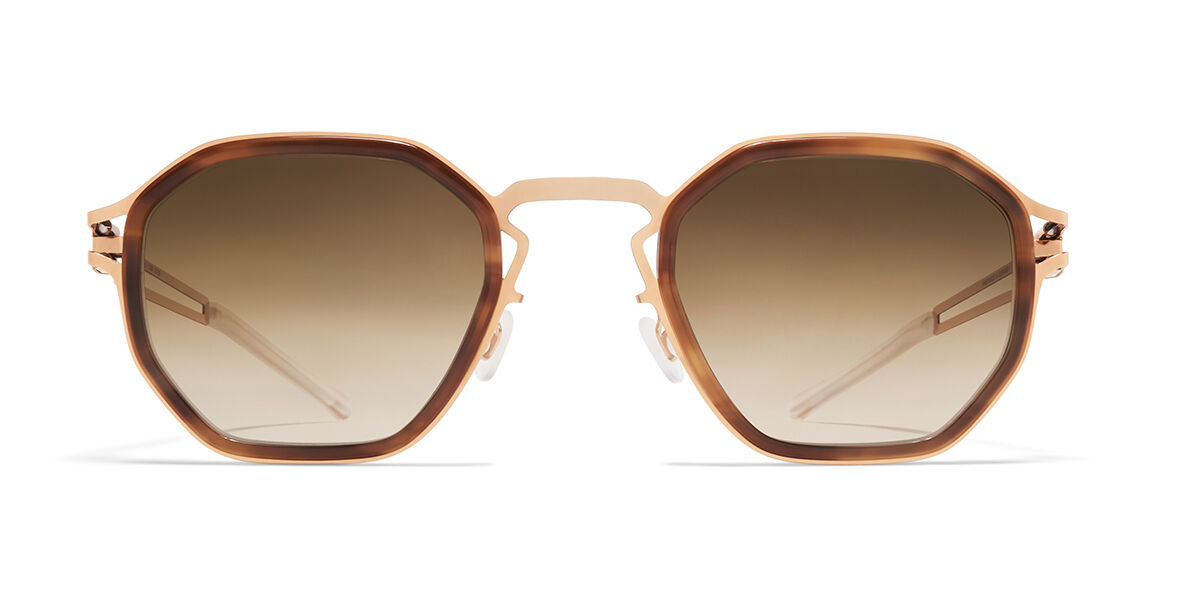 Image of Mykita Gia 796 49 Lunettes De Soleil Homme Dorées FR