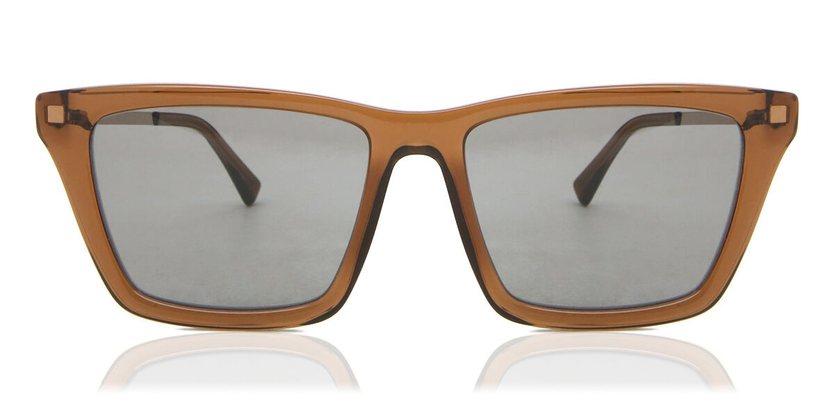 Image of Mykita Kiska 826 53 Lunettes De Soleil Homme Marrons FR