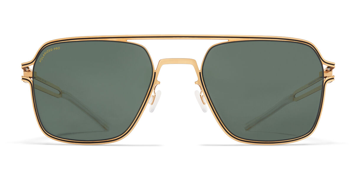 Image of Mykita Riku Polarized 056 Óculos de Sol Dourados Masculino BRLPT