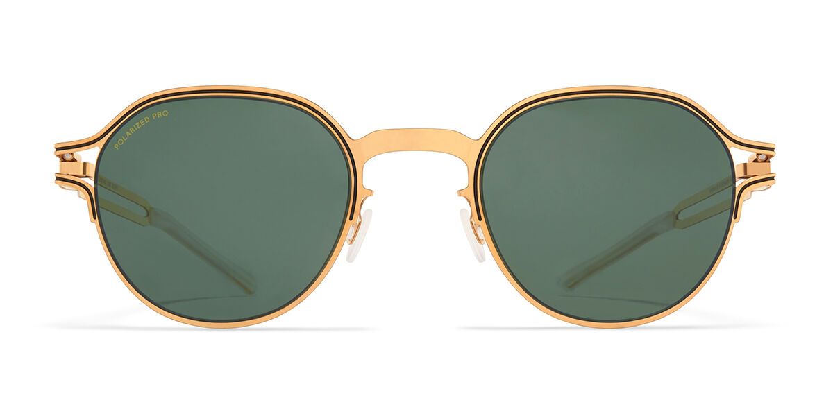 Image of Mykita Vaasa Polarized 056 Óculos de Sol Dourados Masculino PRT