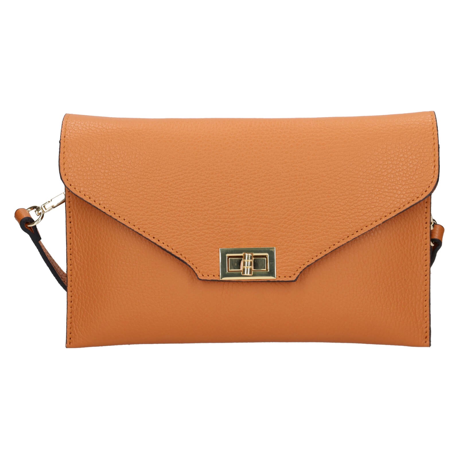 Image of Női bőr crossbody kézitáska Italia Martes - konyak HU