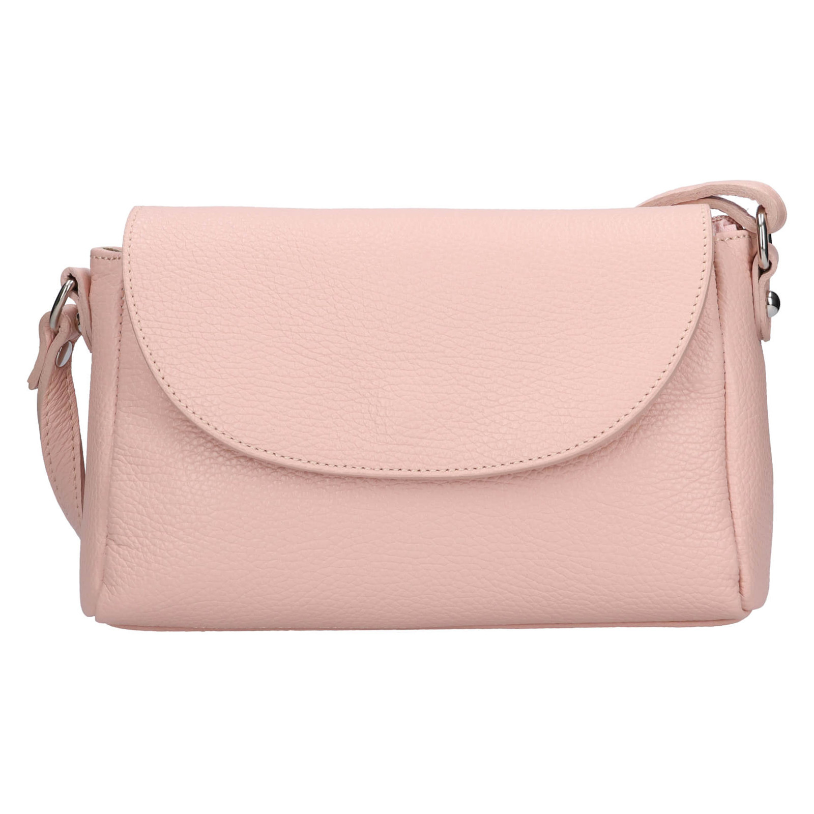 Image of Női bőr crossbody kézitáska Italia Mirabel - rózsaszín HU