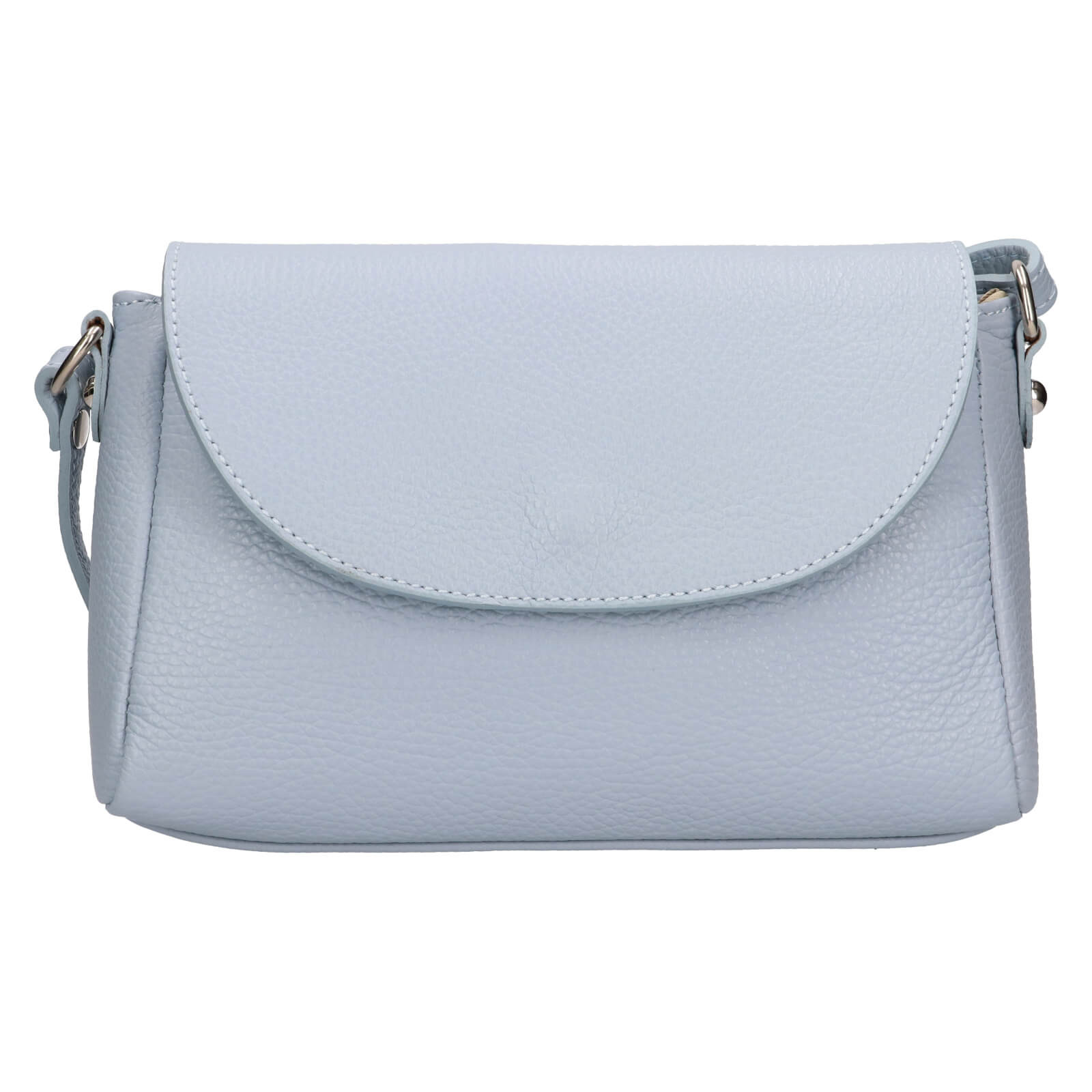 Image of Női bőr crossbody kézitáska Italia Mirabel - világoskék HU