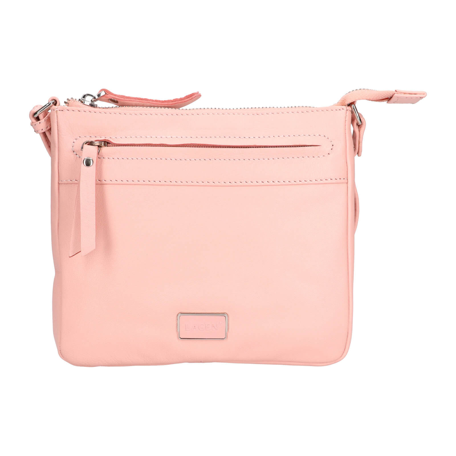 Image of Női bőr crossbody táska Lagen Hesper - rózsaszín HU