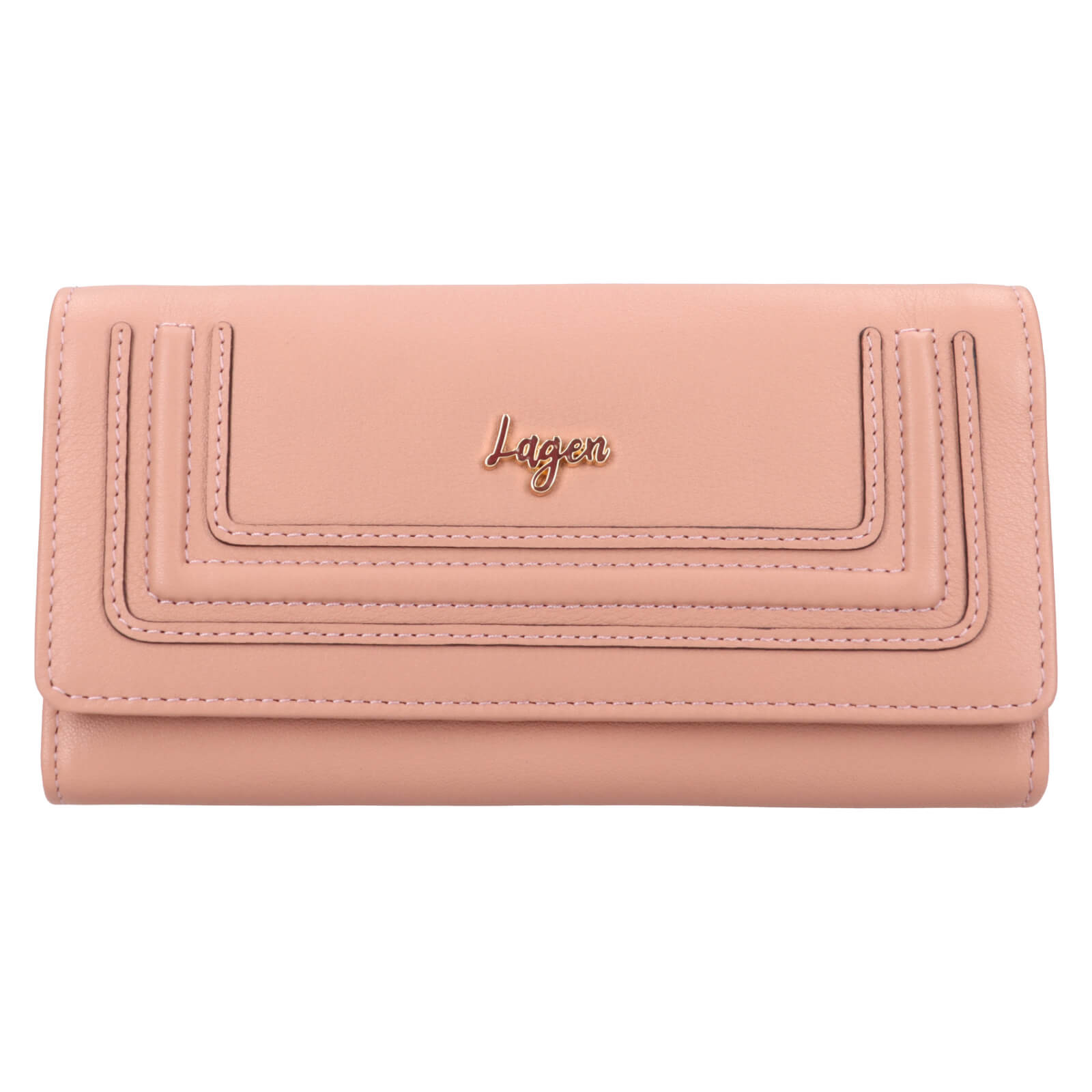 Image of Női bőr pénztárca Lagen Malie - rózsaszín HU