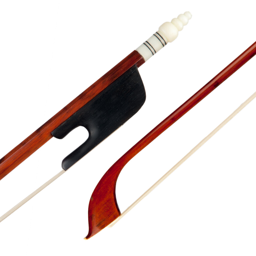 Image of NAOMI Professional Snakewood Violin Bow 4/4 Fiddle Bow Traditional Baroque Style Violin Bow W/ Ebony Frog