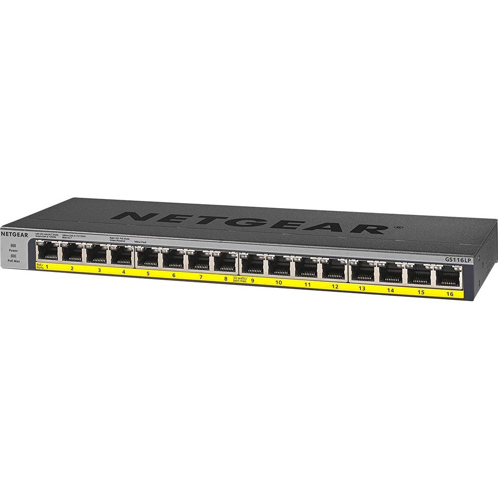 Image of NETGEAR GS116LP Network switch 16 ports PoE