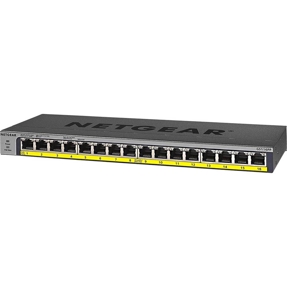 Image of NETGEAR GS116PP Network switch 16 ports PoE