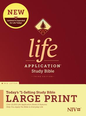 Image of NIV Life Application Study Bible Third Edition Large Print (Red Letter Hardcover)
