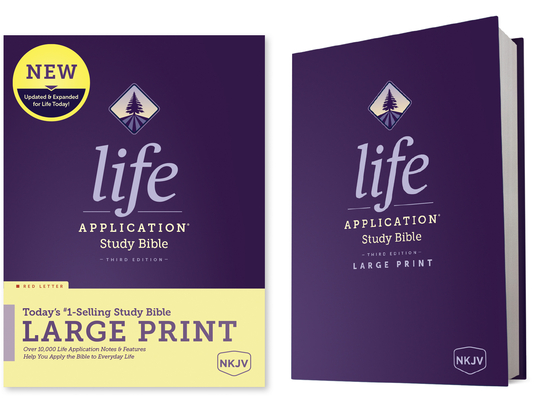 Image of NKJV Life Application Study Bible Third Edition Large Print (Hardcover Red Letter)