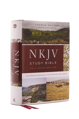 Image of NKJV Study Bible Hardcover Full-Color Red Letter Edition Comfort Print: The Complete Resource for Studying God's Word
