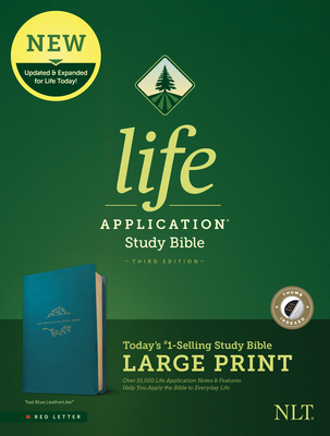 Image of NLT Life Application Study Bible Third Edition Large Print (Leatherlike Teal Blue Indexed)