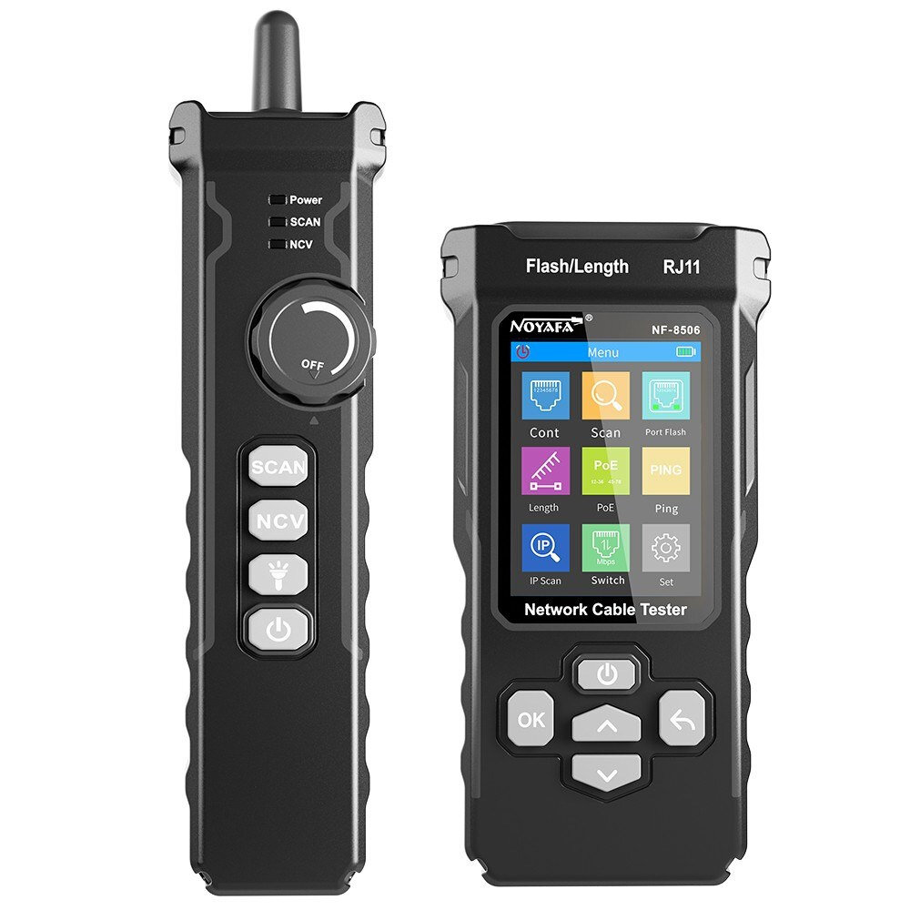 Image of NOYAFA NF-8506 LCD Digital Network Cable Tester Rechargeable Network Line Finder Multifunctional Wire Tracker