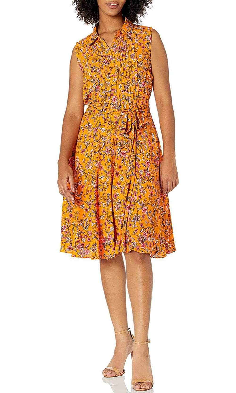 Image of Nanette Nanette Lepore NM9K171J3 - Collared Floral Casual Dress