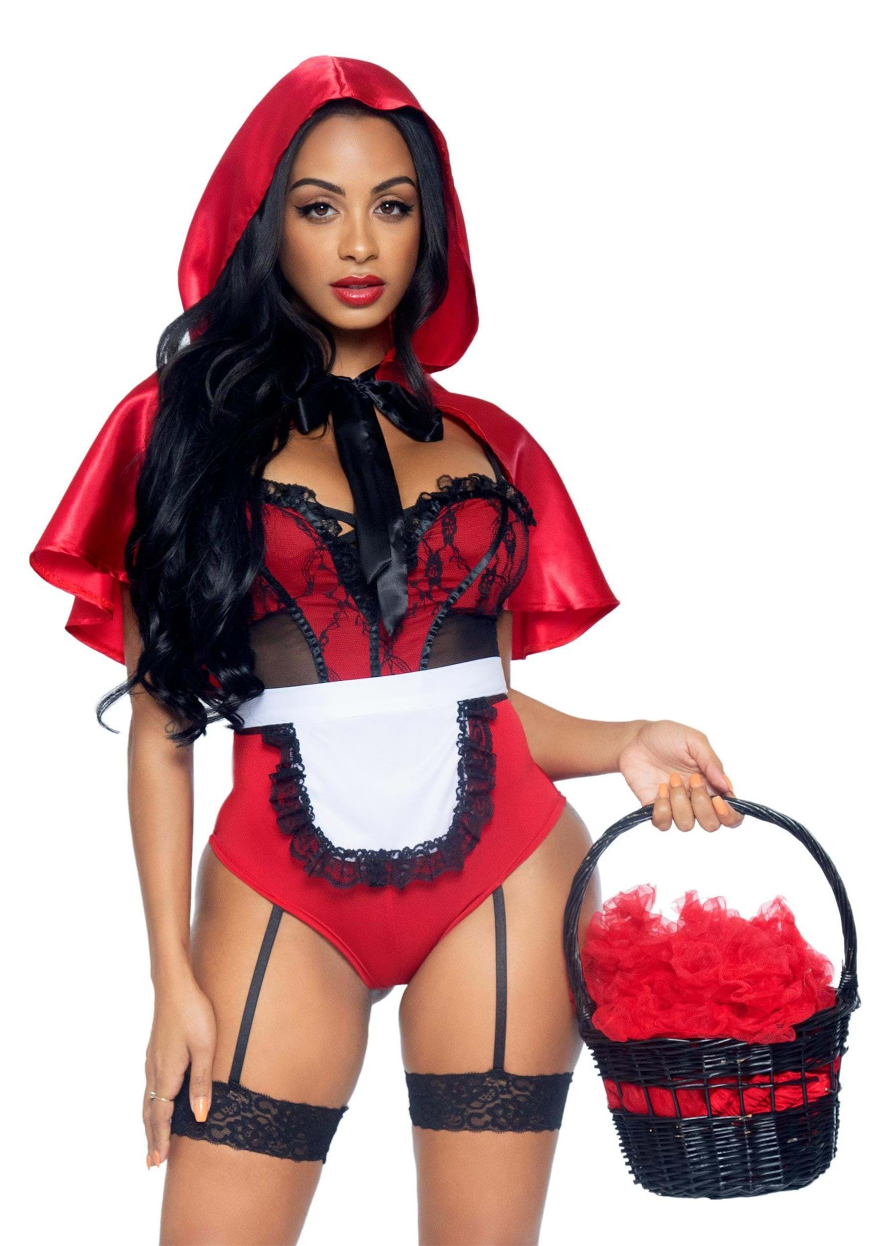 Image of Naughty Miss Red Sexy Women's Costume ID LE86975-M