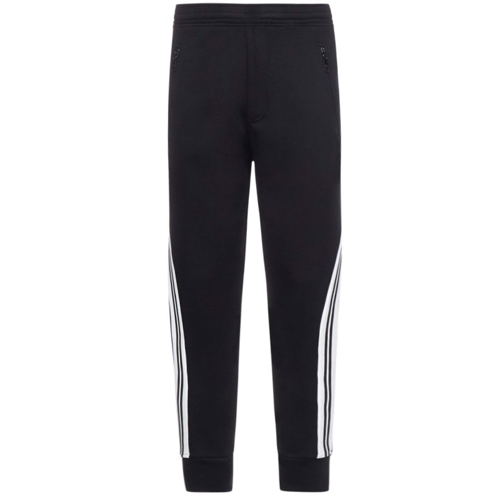 Image of Neil Barrett Men's Stripe Down Joggers Black S