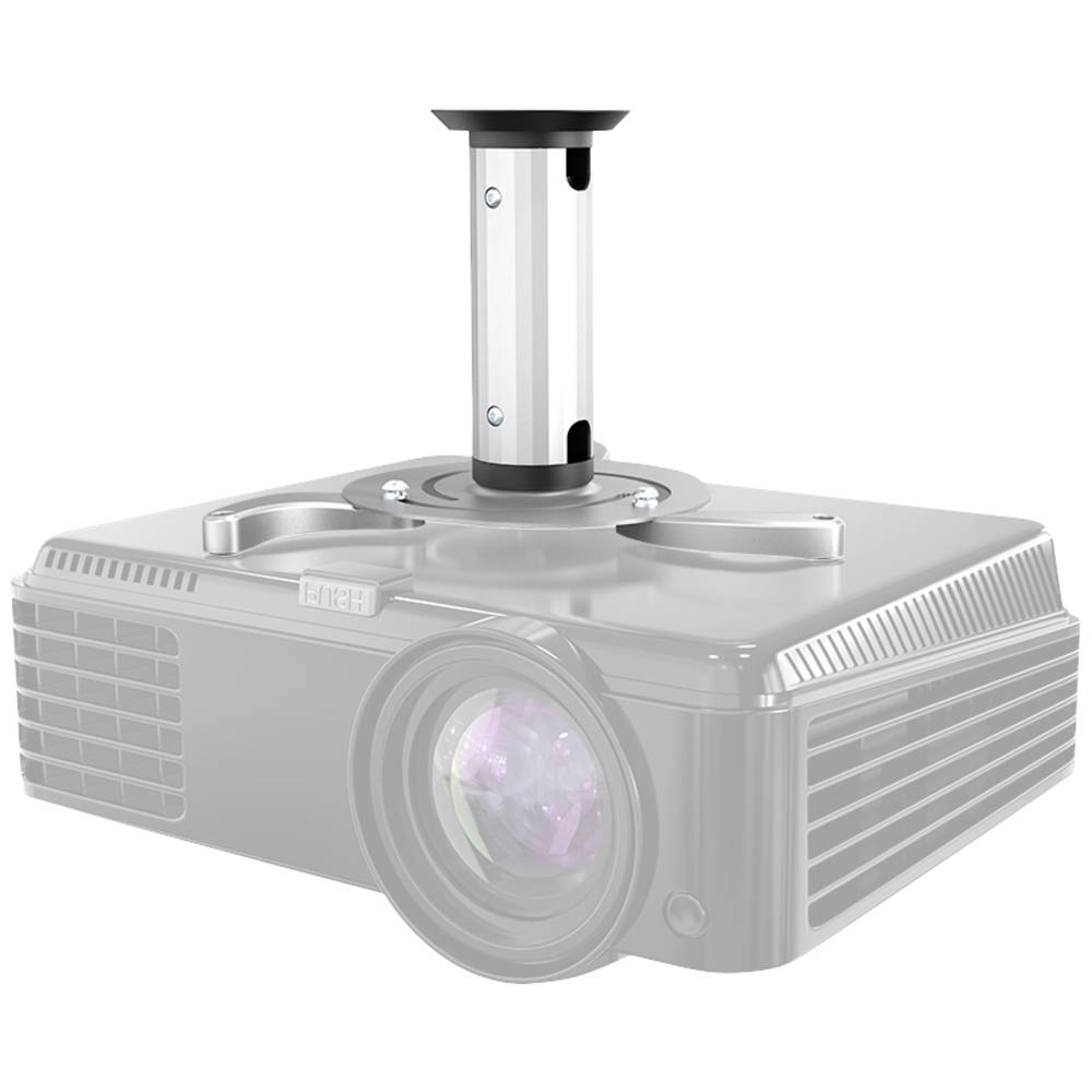 Image of Neomounts BEAMER-C80 Projector ceiling mount Tiltable Rotatable Max distance to floor/ceiling: 15 cm Silver