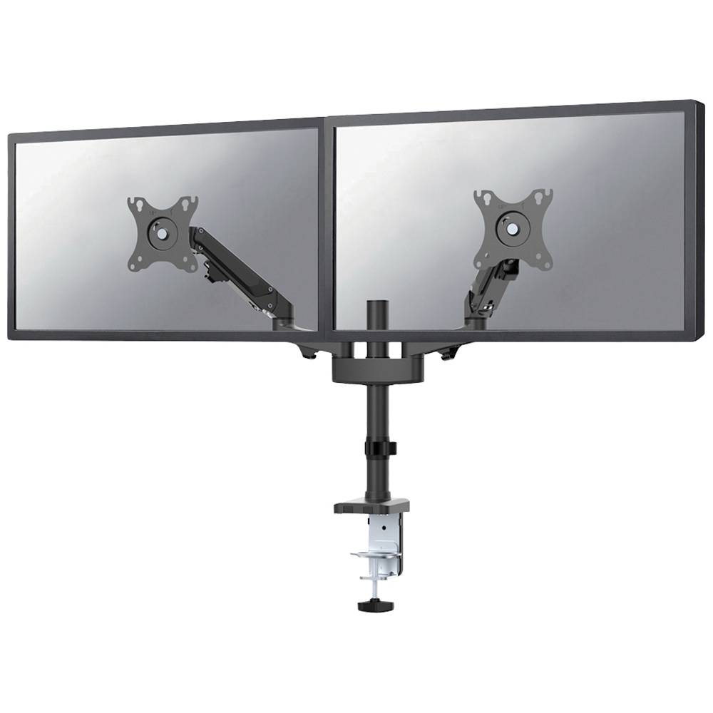 Image of Neomounts DS70-750BL2 2x Monitor desk mount 432 cm (17) - 686 cm (27) Black Swivelling/tiltable Height-adjustable