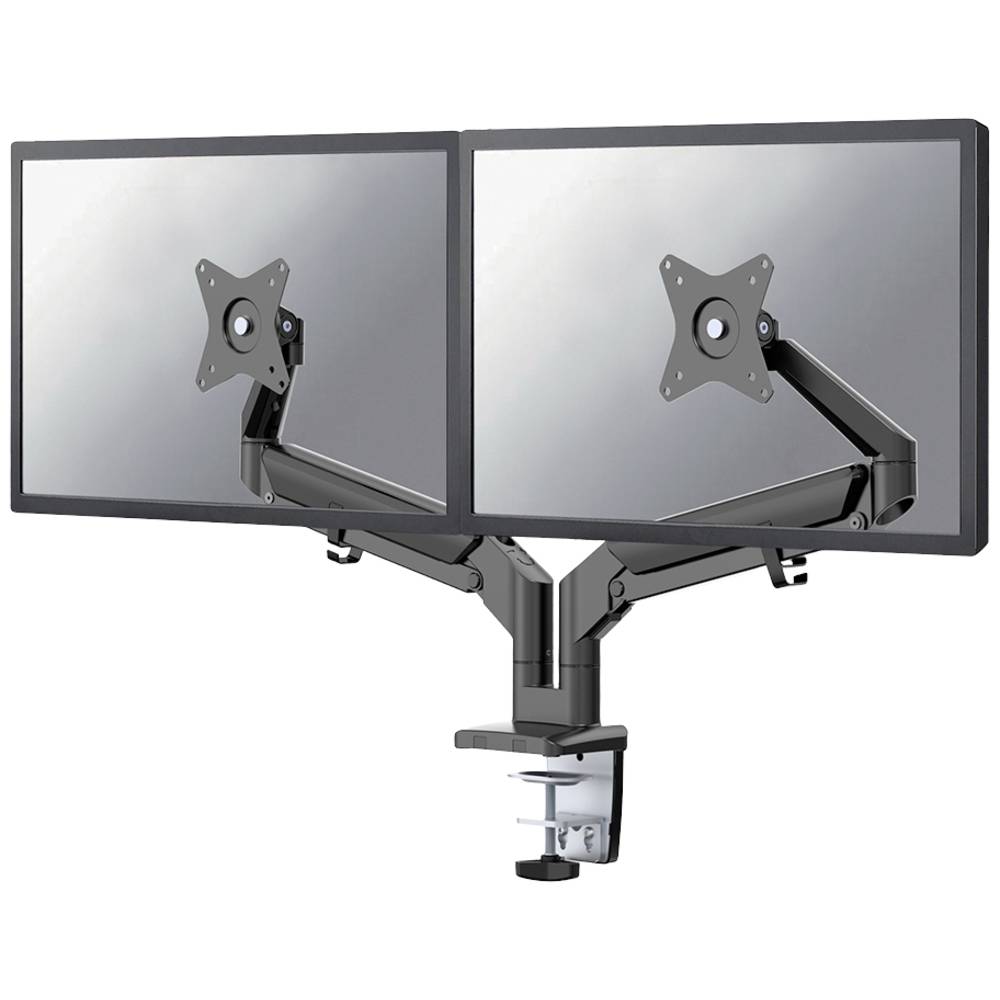Image of Neomounts DS70-810BL2 2x Monitor desk mount 432 cm (17) - 813 cm (32) Black Swivelling/tiltable Height-adjustable