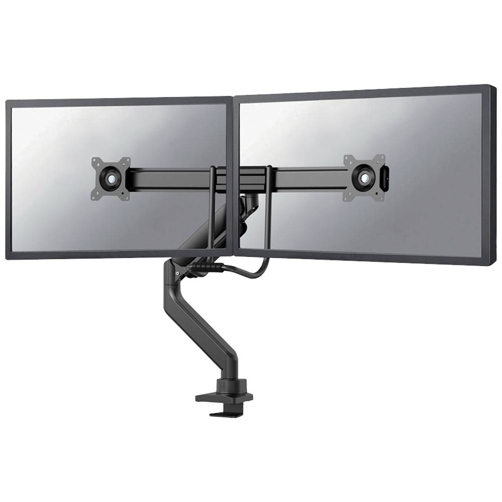 Image of Neomounts DS75-450BL2 2x Monitor desk mount 432 cm (17) - 813 cm (32) Black Black/blue Height-adjustable Tiltable