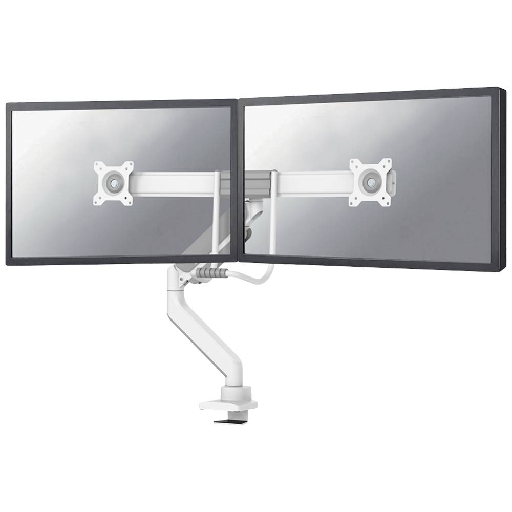 Image of Neomounts DS75-450WH2 2x Monitor desk mount 432 cm (17) - 813 cm (32) White Height-adjustable Tiltable Swivelling