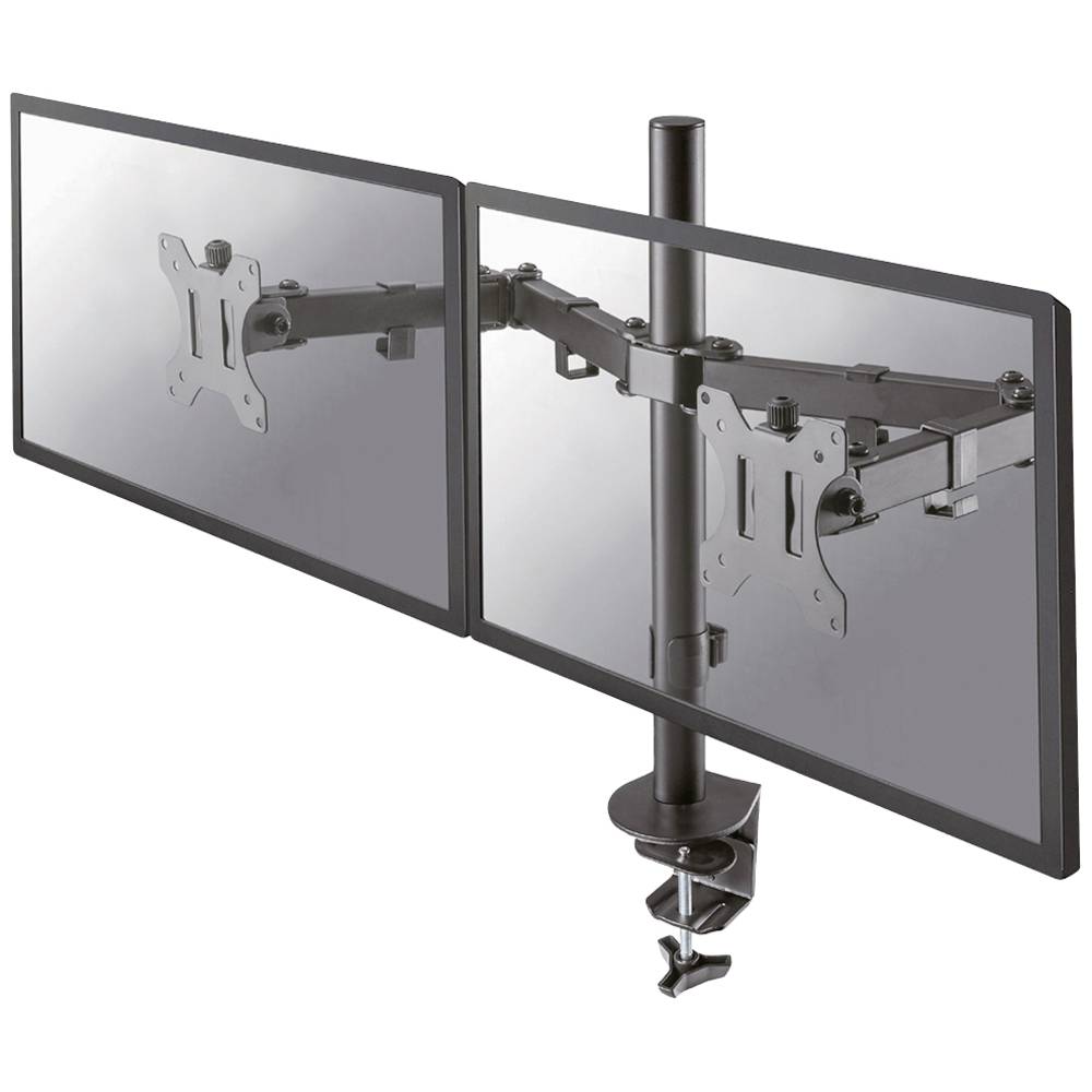Image of Neomounts FPMA-D550DBLACK 2x Monitor desk mount 254 cm (10) - 813 cm (32) Black Swivelling Swivelling Tiltable