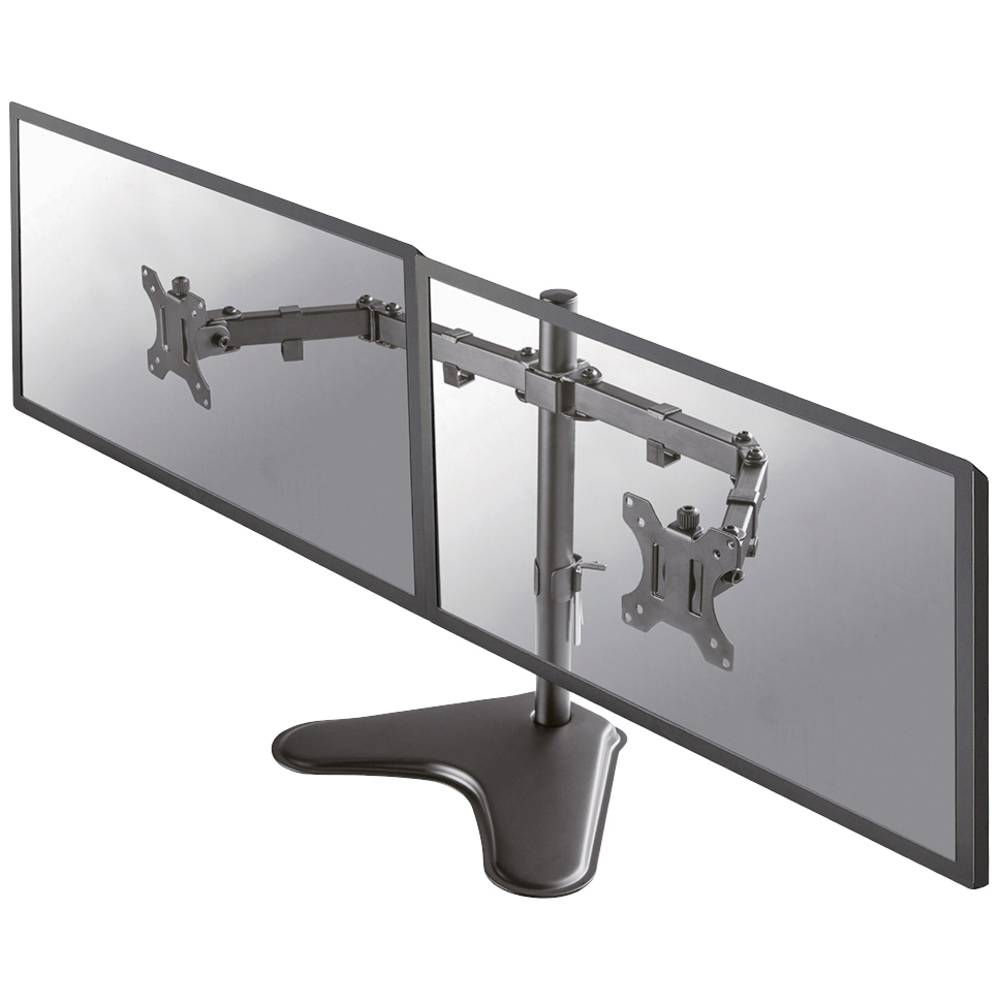 Image of Neomounts FPMA-D550DDBLACK 2x Monitor desk mount 254 cm (10) - 813 cm (32) Black Swivelling Swivelling Tiltable