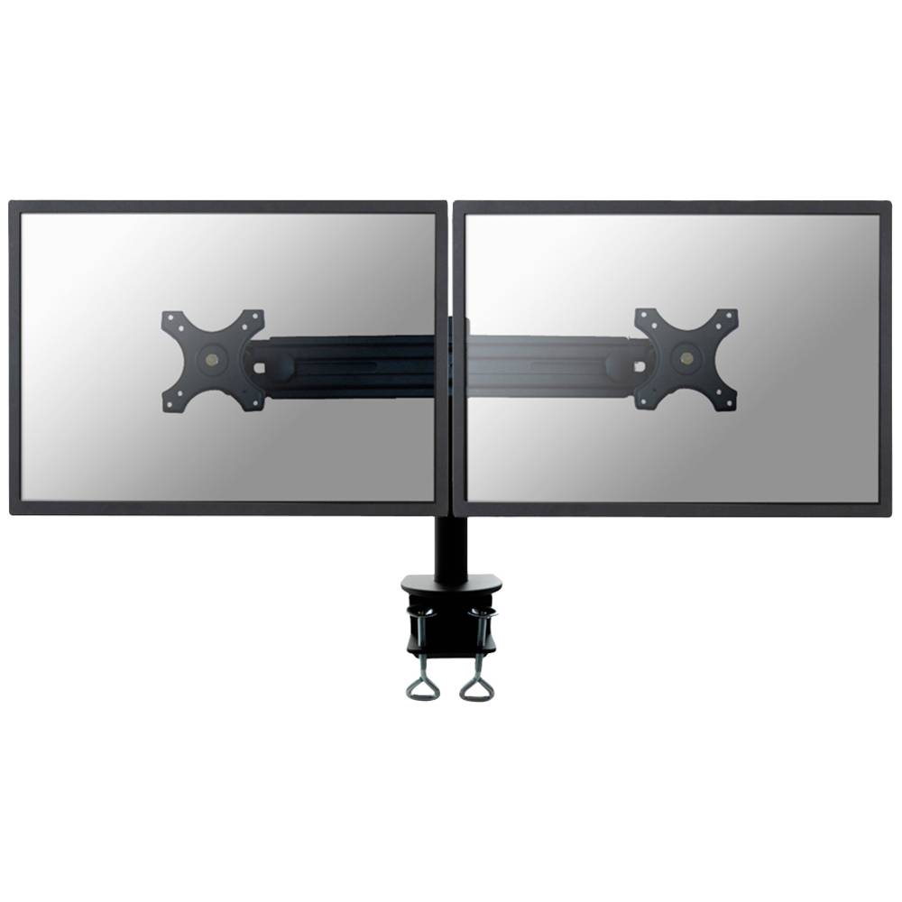 Image of Neomounts FPMA-D700D 2x Monitor desk mount 483 cm (19) - 762 cm (30) Black Height-adjustable Tiltable Swivelling