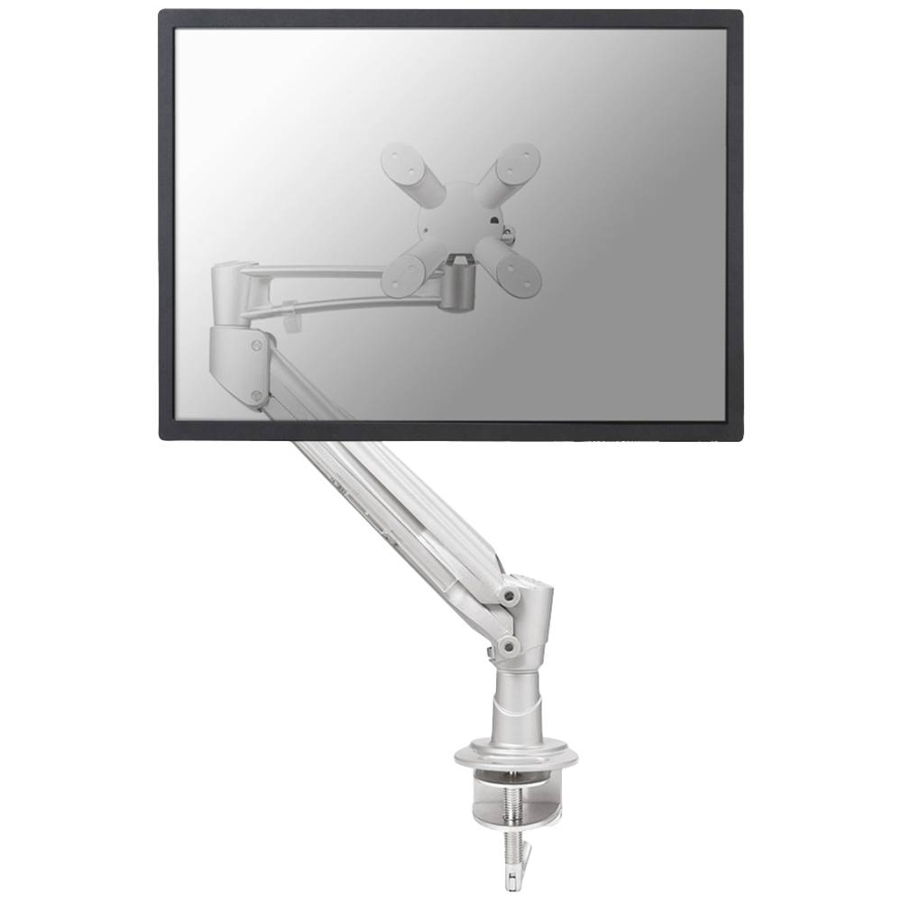 Image of Neomounts FPMA-D940 1x Monitor desk mount 254 cm (10) - 762 cm (30) Silver Height-adjustable Tiltable Swivelling