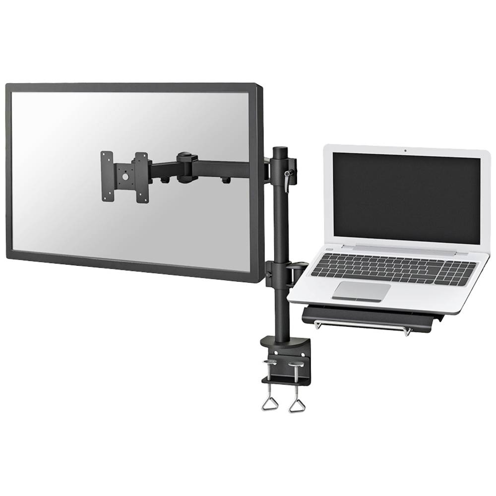 Image of Neomounts FPMA-D960NOTEBOOK 1x Monitor desk mount 254 cm (10) - 686 cm (27) Black Height-adjustable Laptop tray