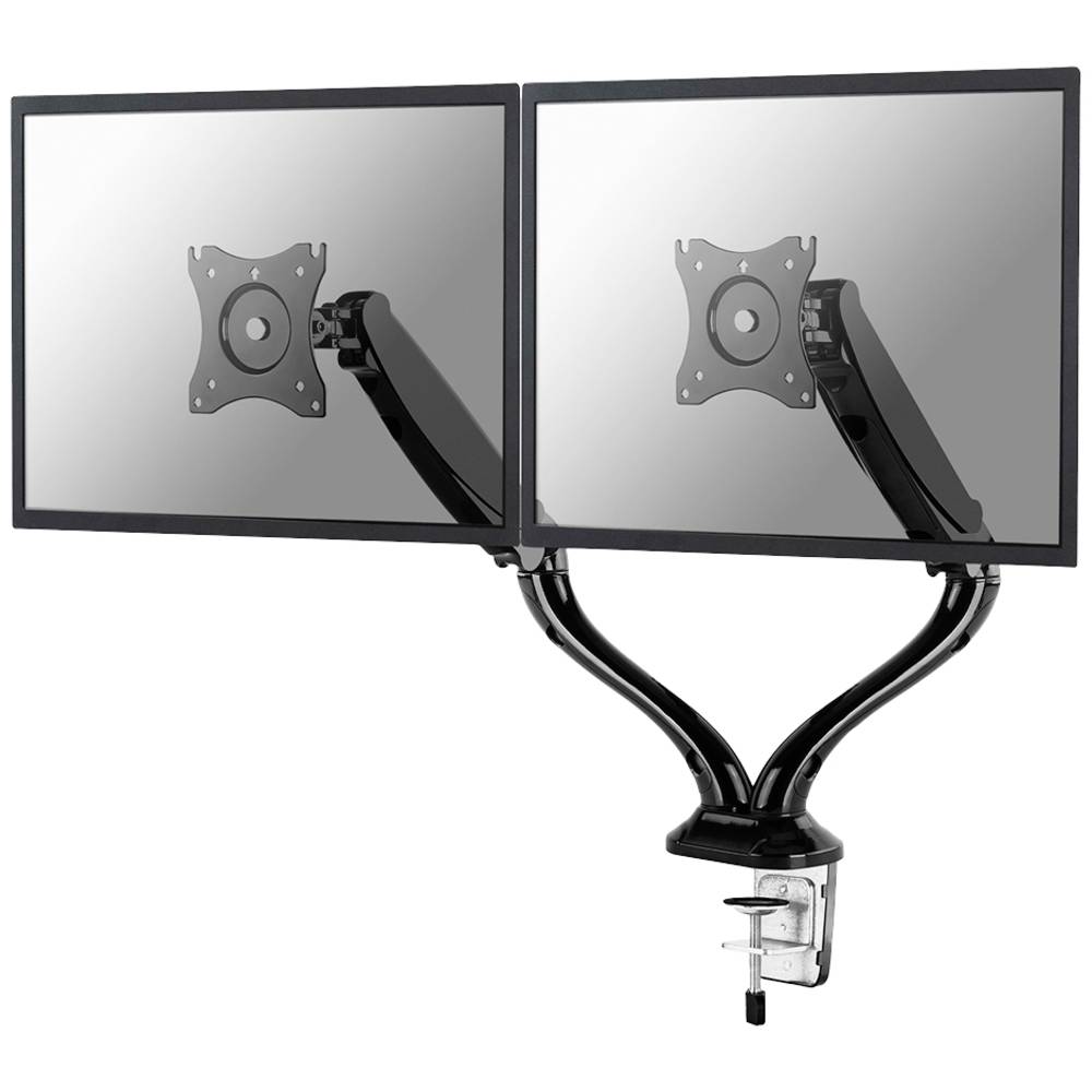 Image of Neomounts NM-D500DBLACK 2x Monitor desk mount 254 cm (10) - 686 cm (27) Black Tiltable Swivelling