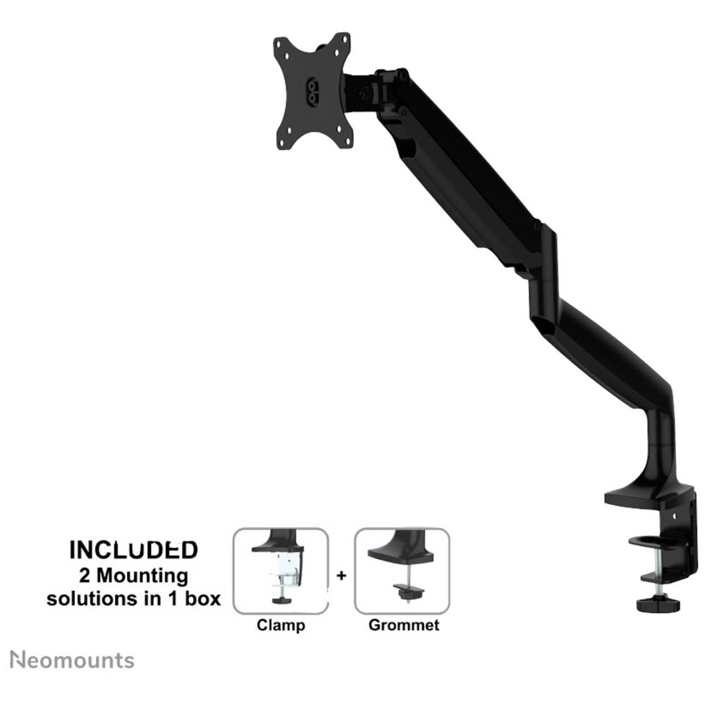 Image of Neomounts NM-D750BLACK 1x Monitor desk mount 254 cm (10) - 813 cm (32) Black Tiltable Swivelling