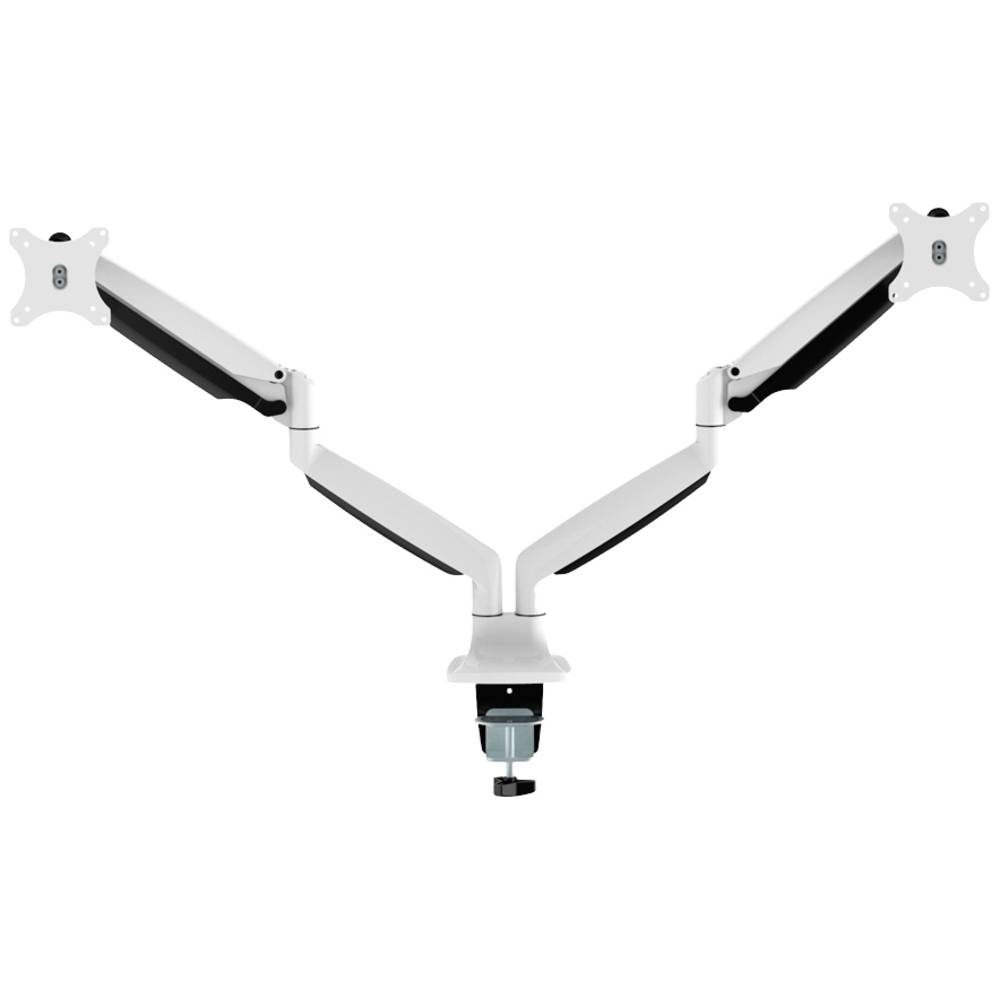 Image of Neomounts NM-D750DWHITE 2x Monitor desk mount 254 cm (10) - 762 cm (30) White Tiltable Swivelling