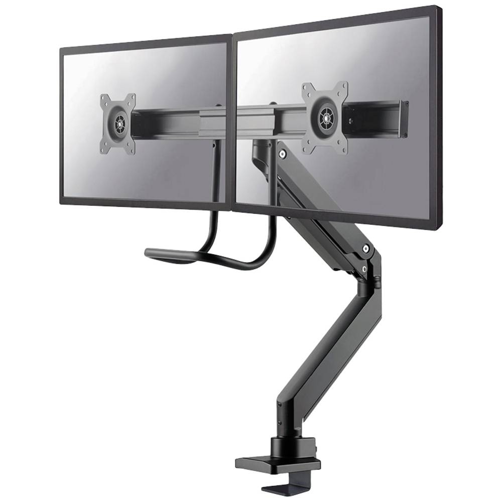 Image of Neomounts NM-D775DXBLACK 2x Monitor desk mount 432 cm (17) - 61 cm (24) Black Swivelling Swivelling Tiltable