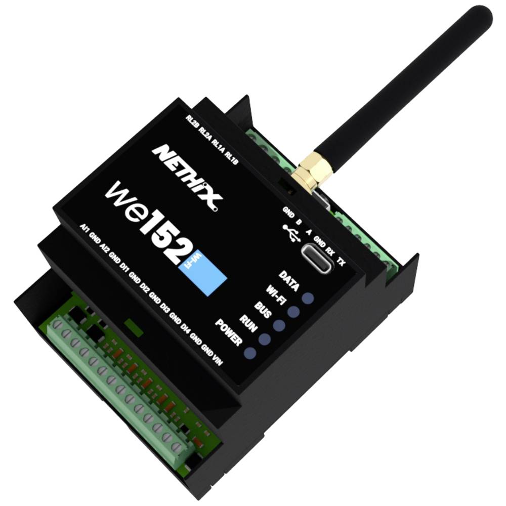 Image of Nethix 9001020 WE152 LTE Data acquisition module No of inputs: 2 x No of outputs: 2 x 32 V DC 1 pc(s)