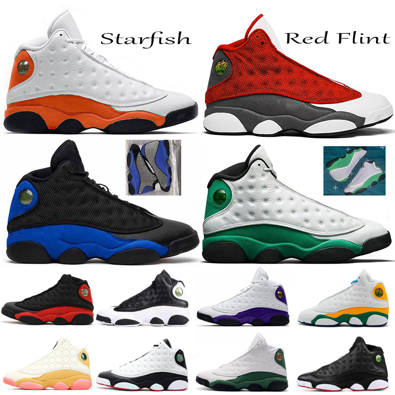 Image of New 13 13s Starfish Womens Basketball Shoes Mens Red Flint Lucky Green Soar Playground Lakers Sports Sneakers Trainers Size 55-13