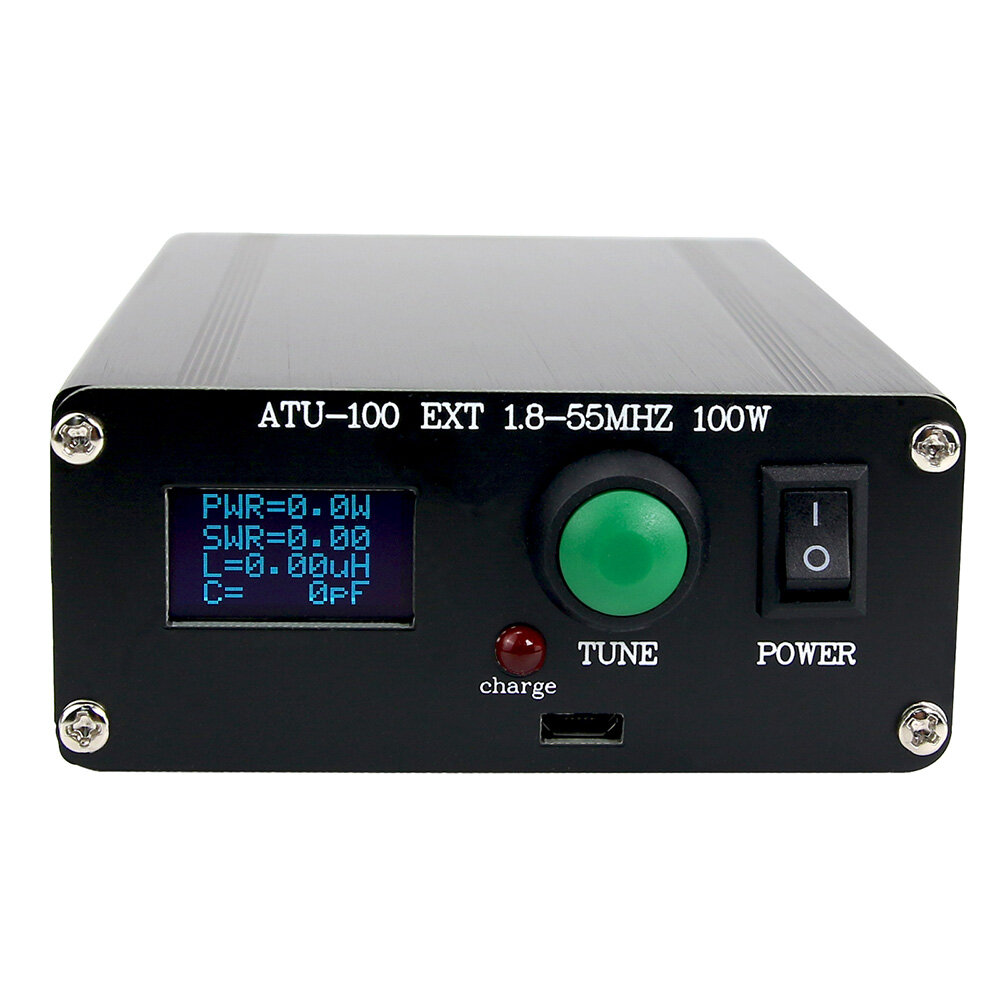 Image of New ATU100 Automatic Antenna Tuner 100W 18-55MHz/18-30MHz With Battery Inside Assembled For 5-100W Shortwave Radio Sta